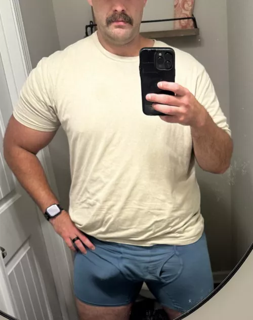 I always hope my outline is showing in public 