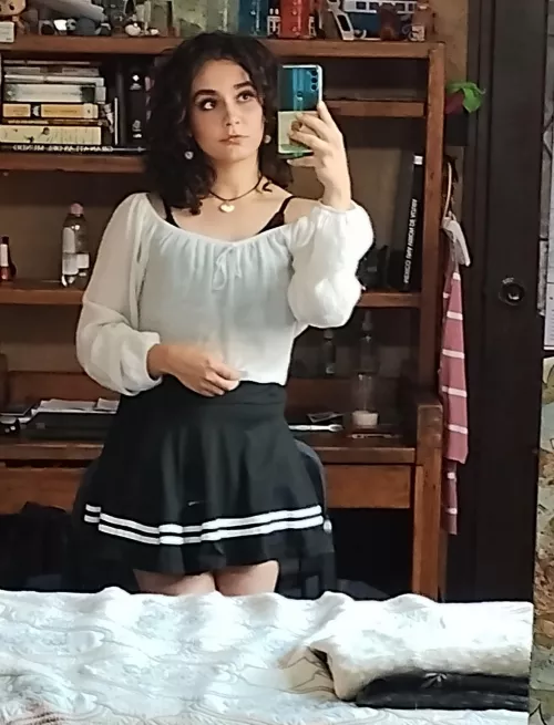 Love seeing myself in the mirror since I start dress how I wanted ♥️🌸🏳️‍⚧️