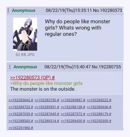 Monster girls nerd love too~