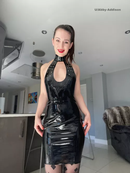 My newest latex dress 🖤