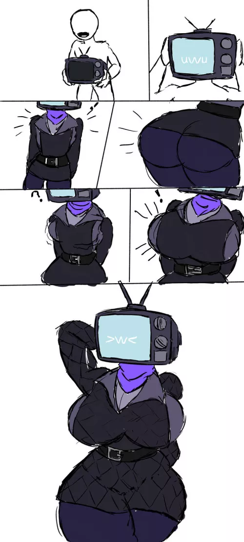 skibidi toilet 🤑🤑🤑[m -> f tv woman skibidi thing] [by joegardeng on deviantart]