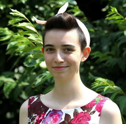 Wore a dress with a smile