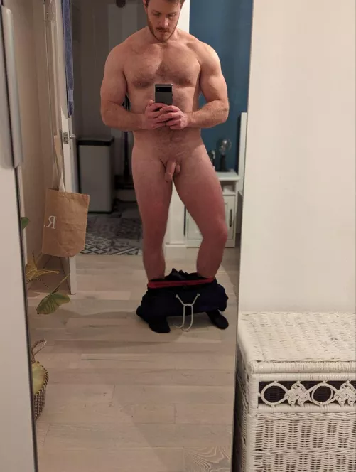 Caught with my pants down...