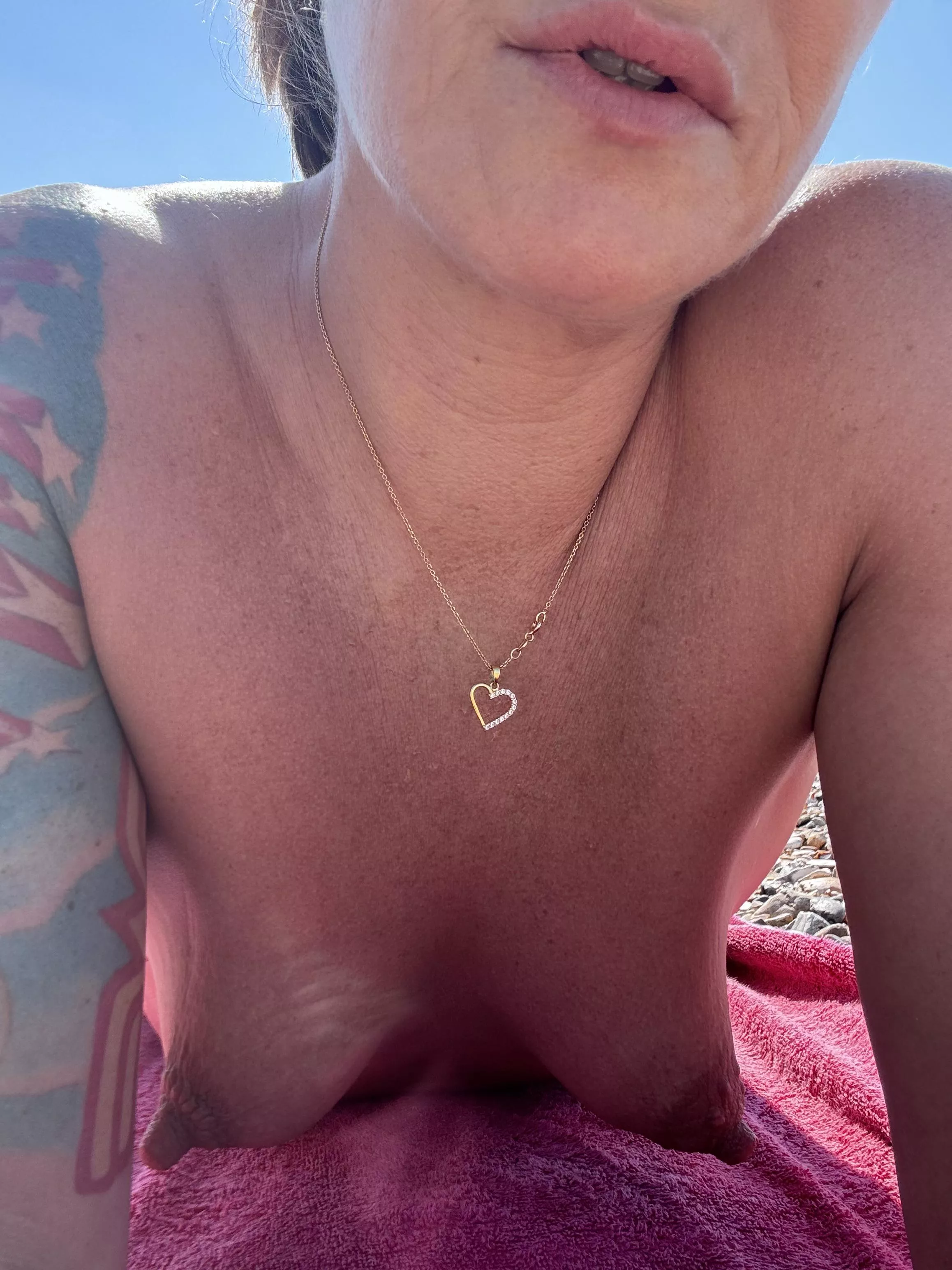 Do you want to come and join me at the nudist beach? 