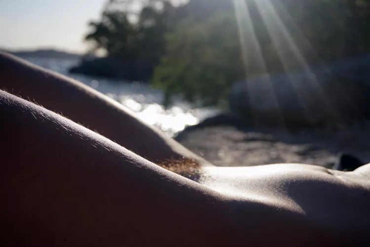 Golden hour peach fuzz