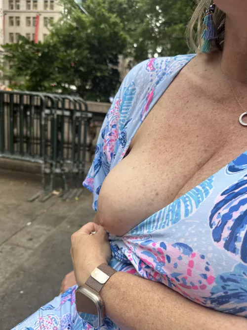 Having a little fun in Central Park. Catch me if you can