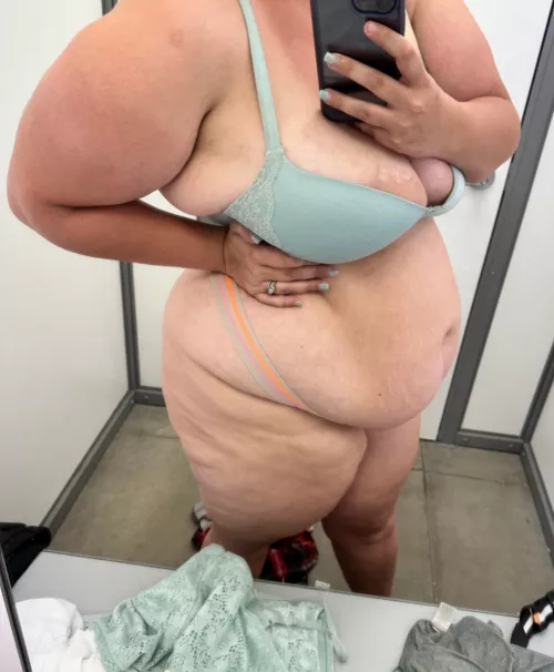 Having some naughty fun in the changing room!