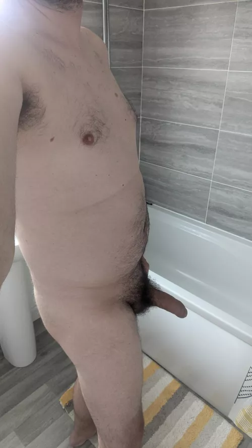 Hopping in the shower. You coming?