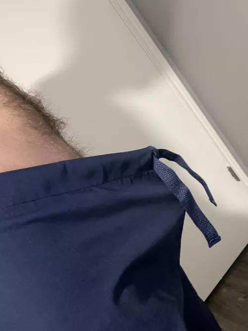 I guess I don’t need to tie my scrubs to keep them up…