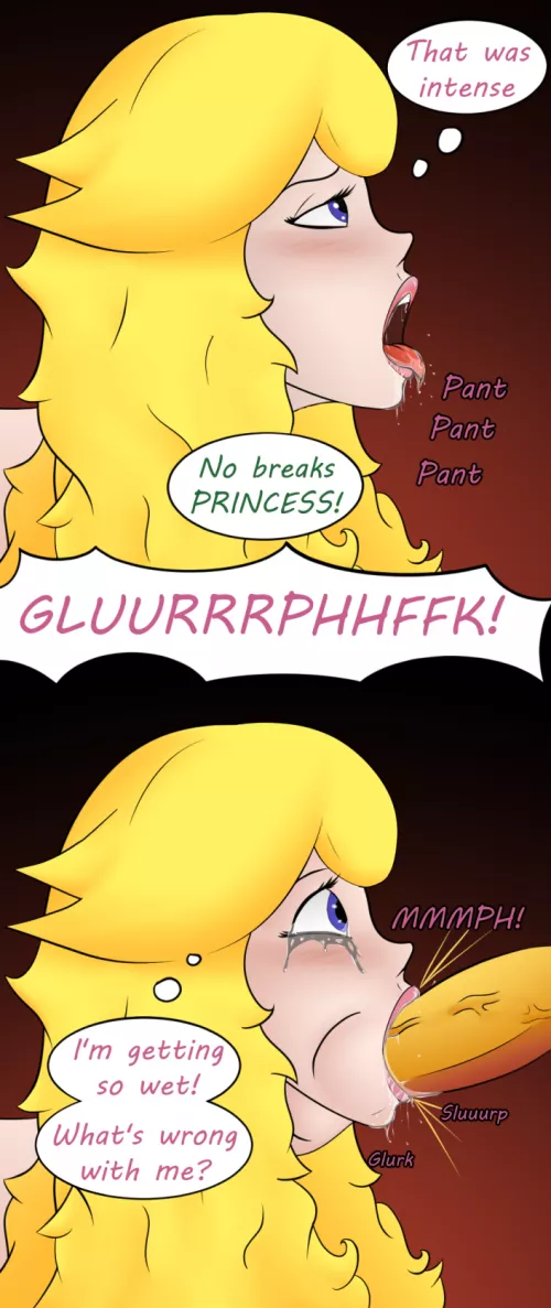 Peach deepthroat (DireShrub) [Super Mario Bros.]