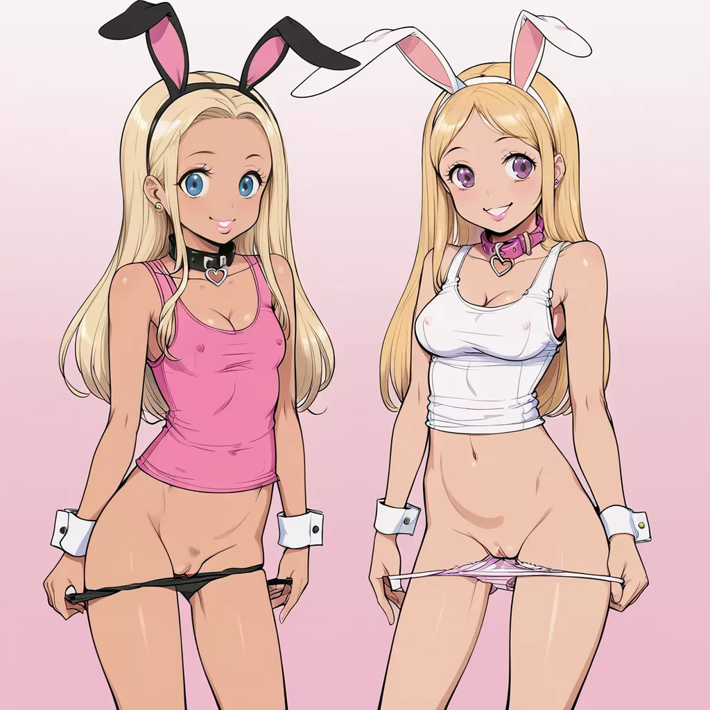 Bunny honey's are ready for fun.