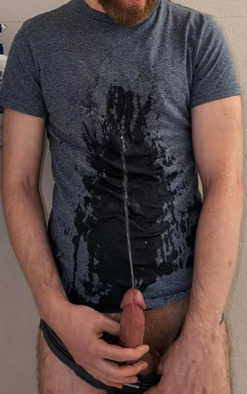 Getting ready for the wet t-shirt contest