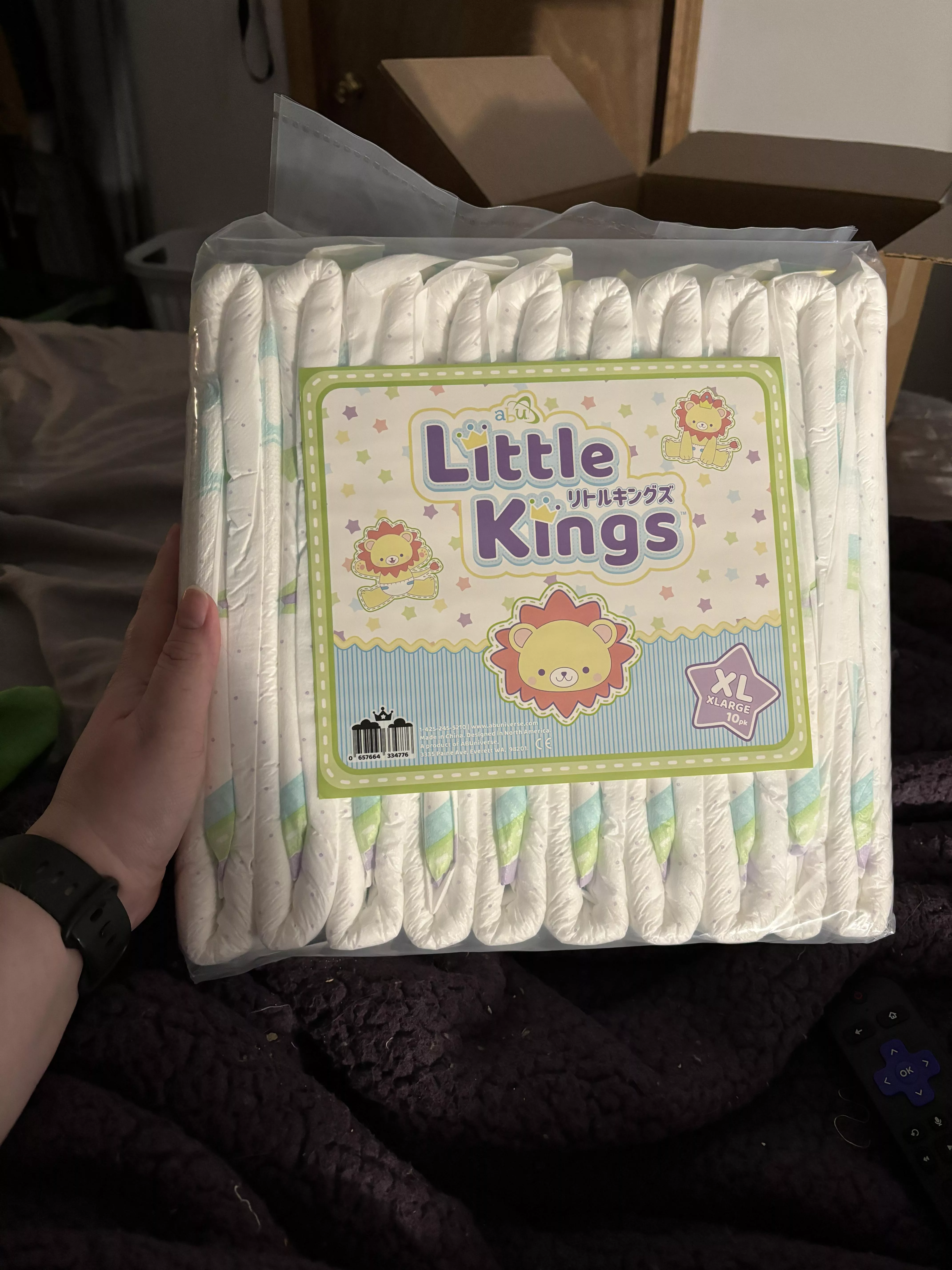 I got my first pack of diapers today 😁