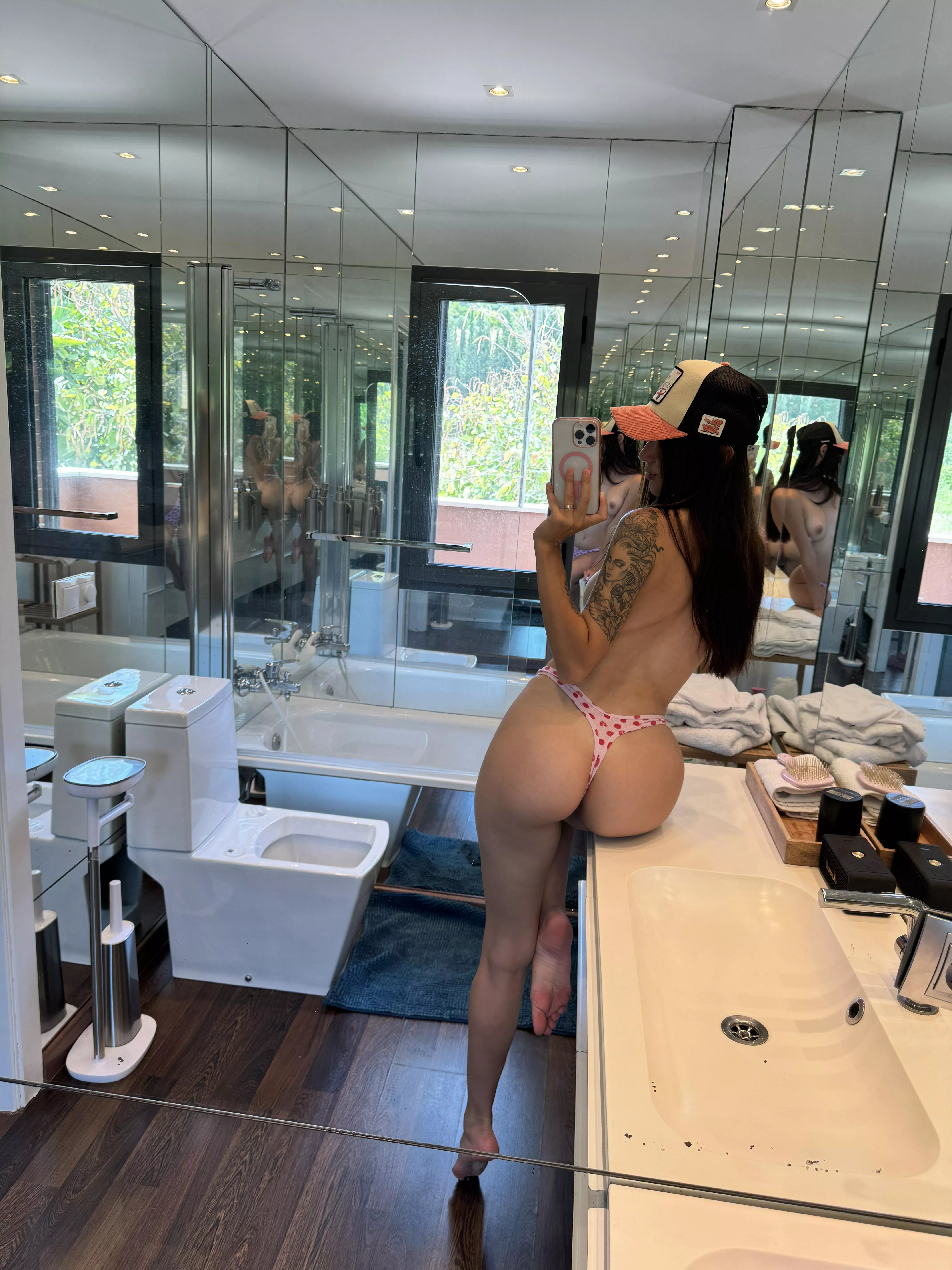 
I think that I got my butt in real good shape 
