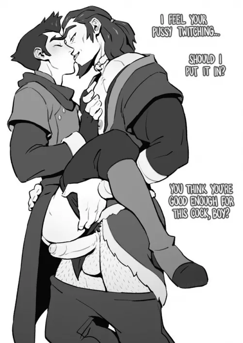 If Mako can't make it work with Korra, he'll make it work with her Dad (By schizoid_art) 