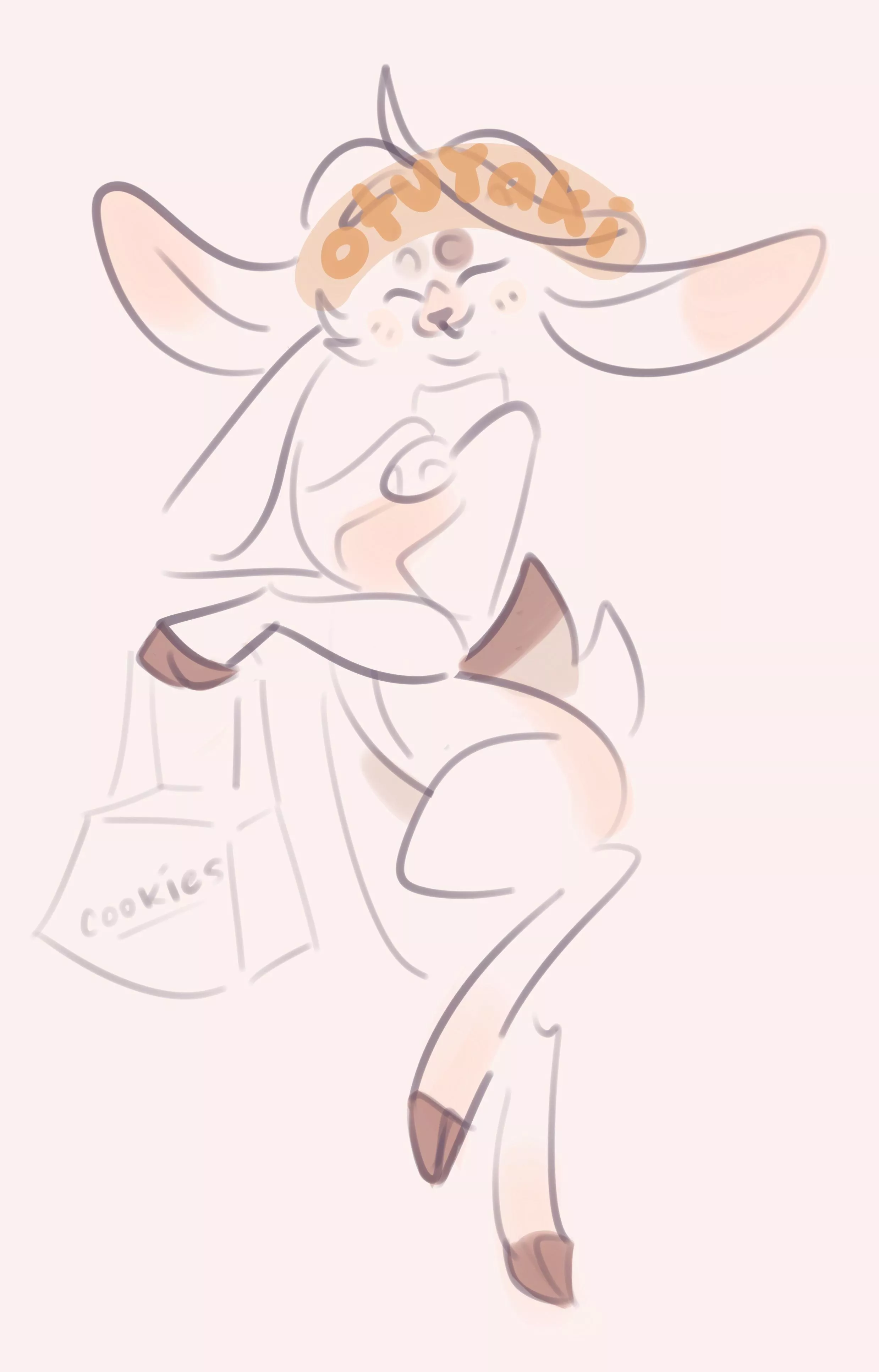 My sona GIVES YOU A COOKIE !! (art by me!!)