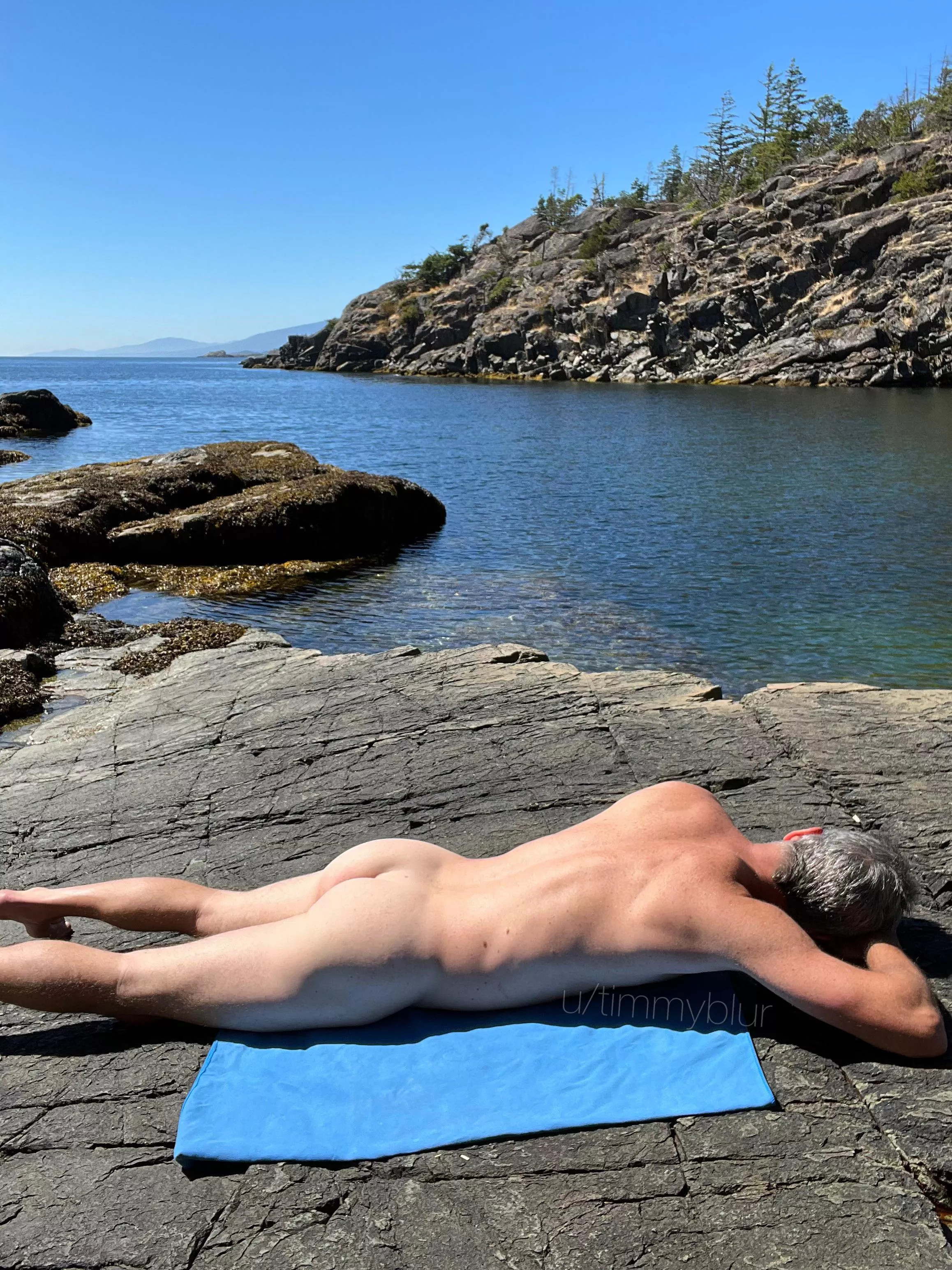 Naked in nature, lying in the sun… my favorite way to relax.