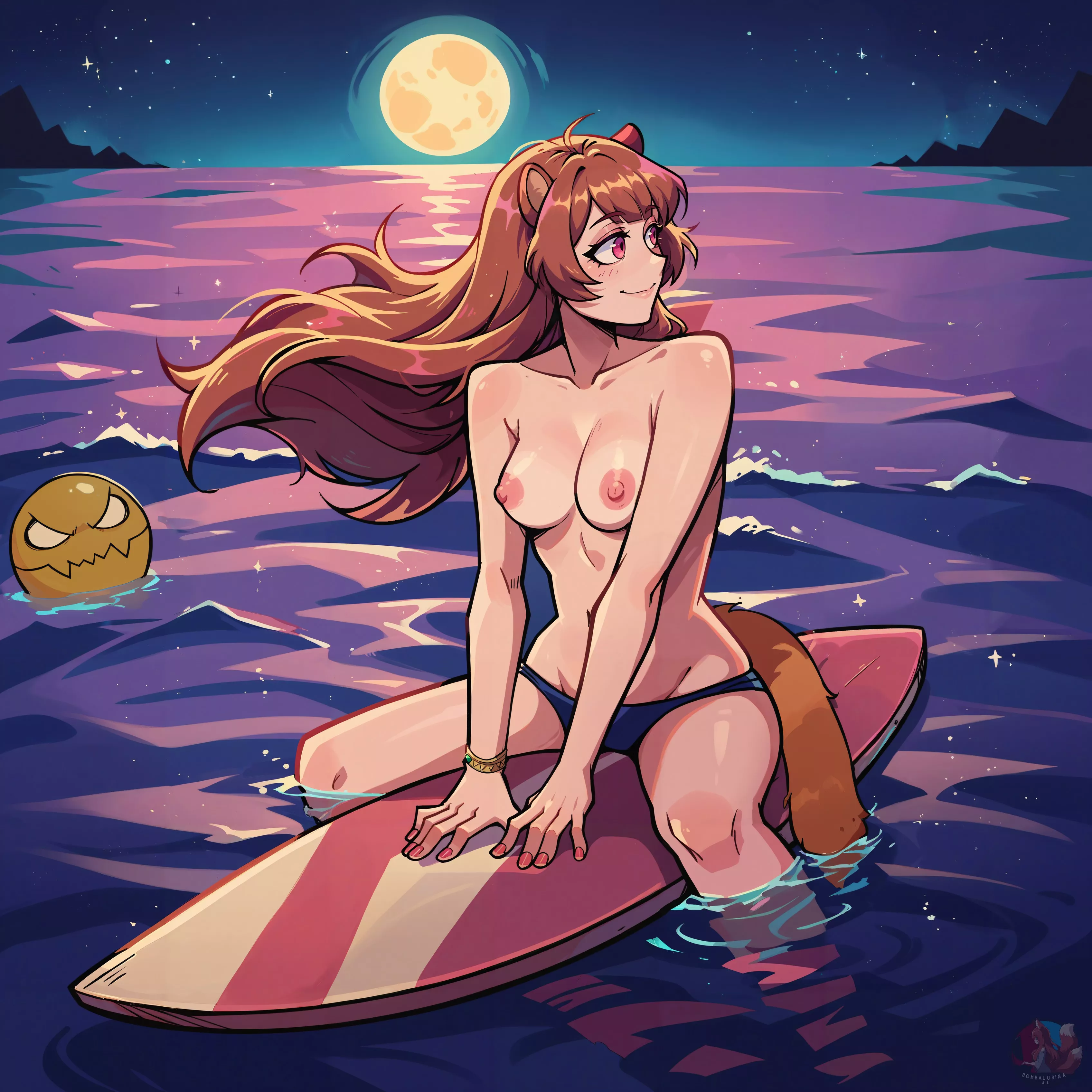 Raphtalia enjoying the open water