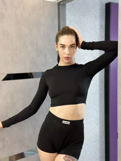 Selfie before training; Stay fit, stay young