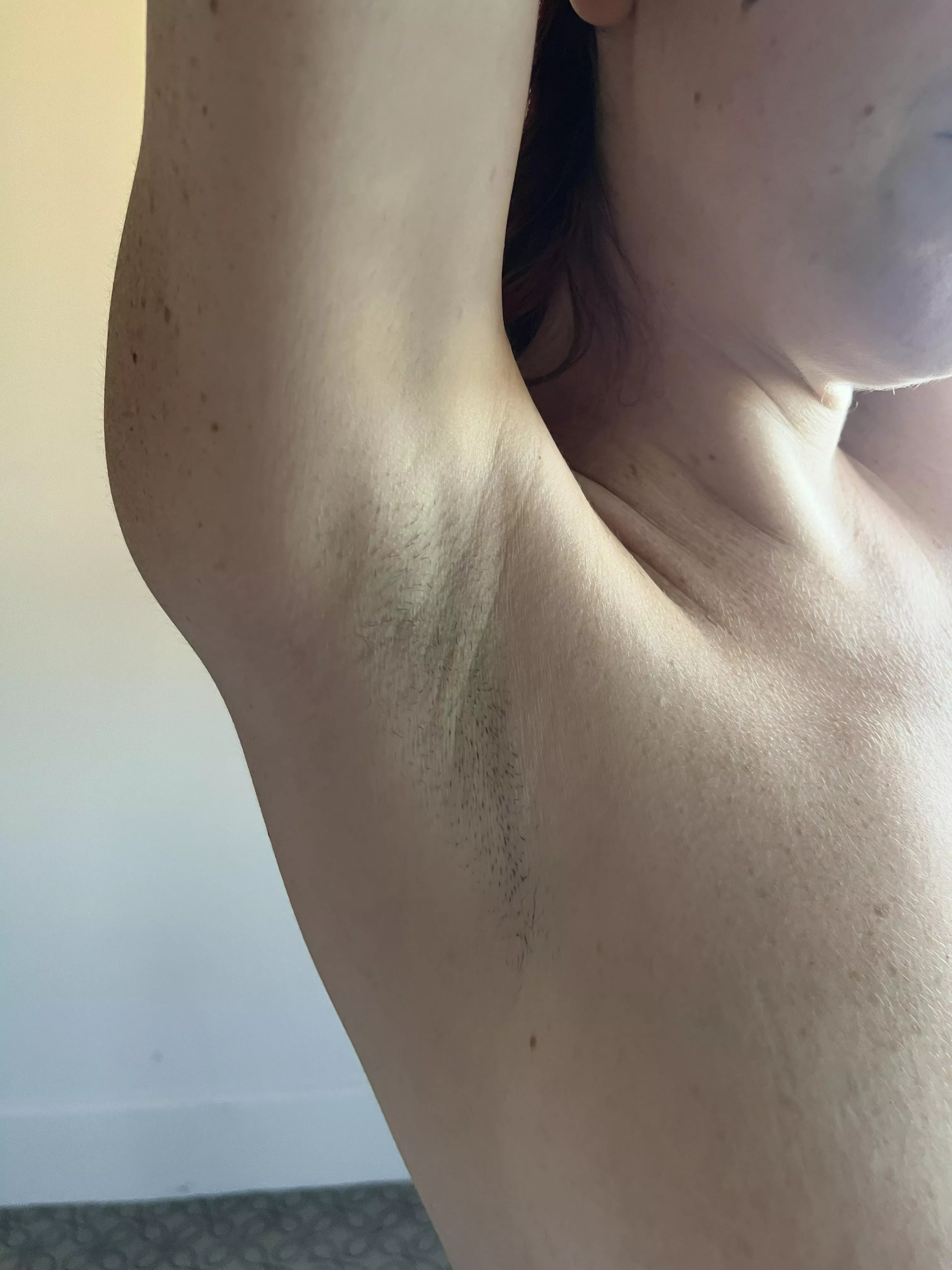 Somebody to help me shave