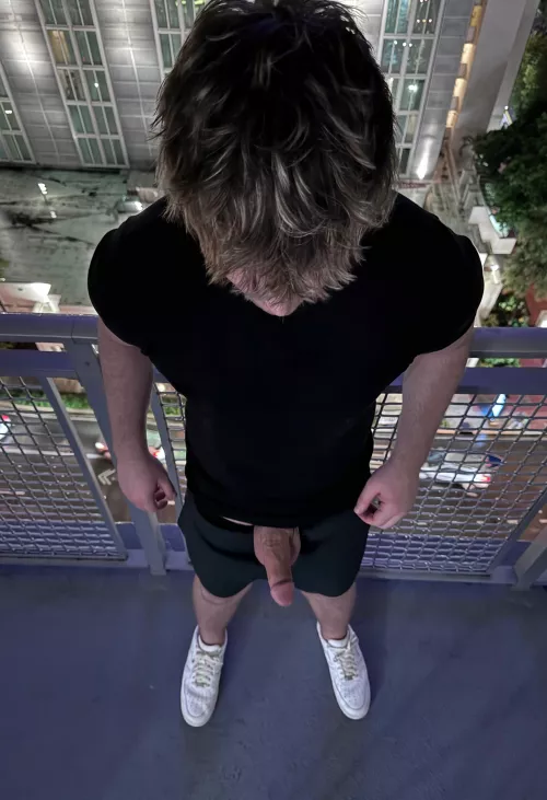 Suck me on the balcony?