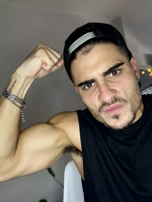 Wanna taste my manly sweat?  