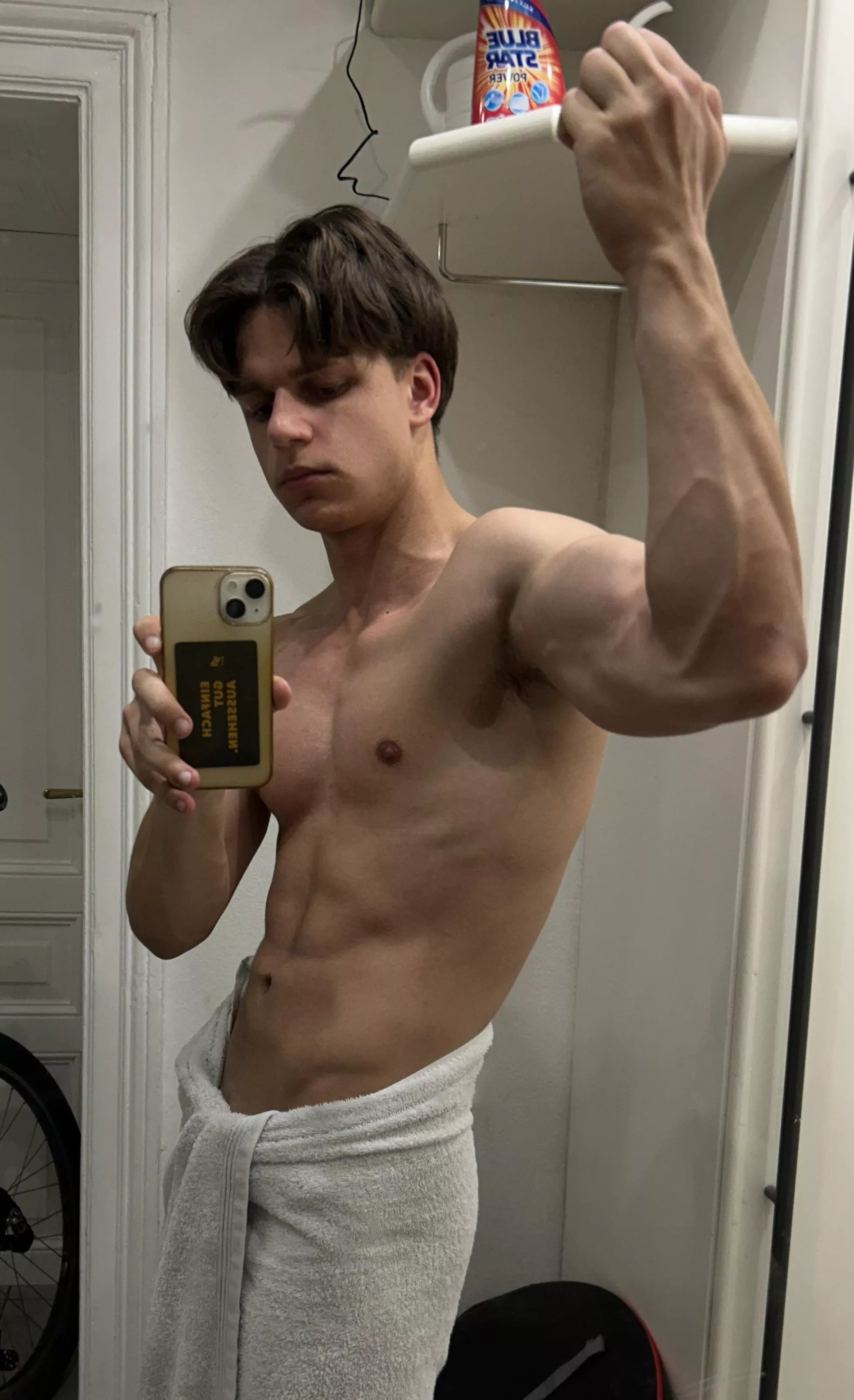 (20)Would you take my towel off?