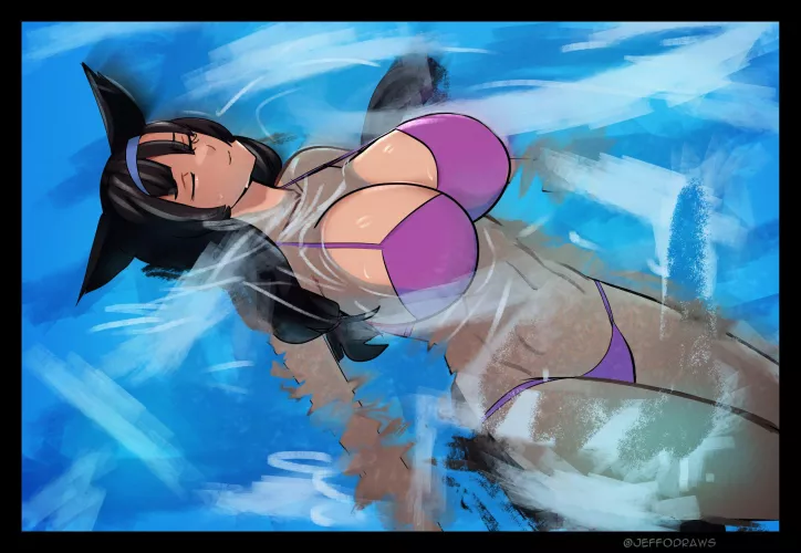 Ankarama chilling in the pool