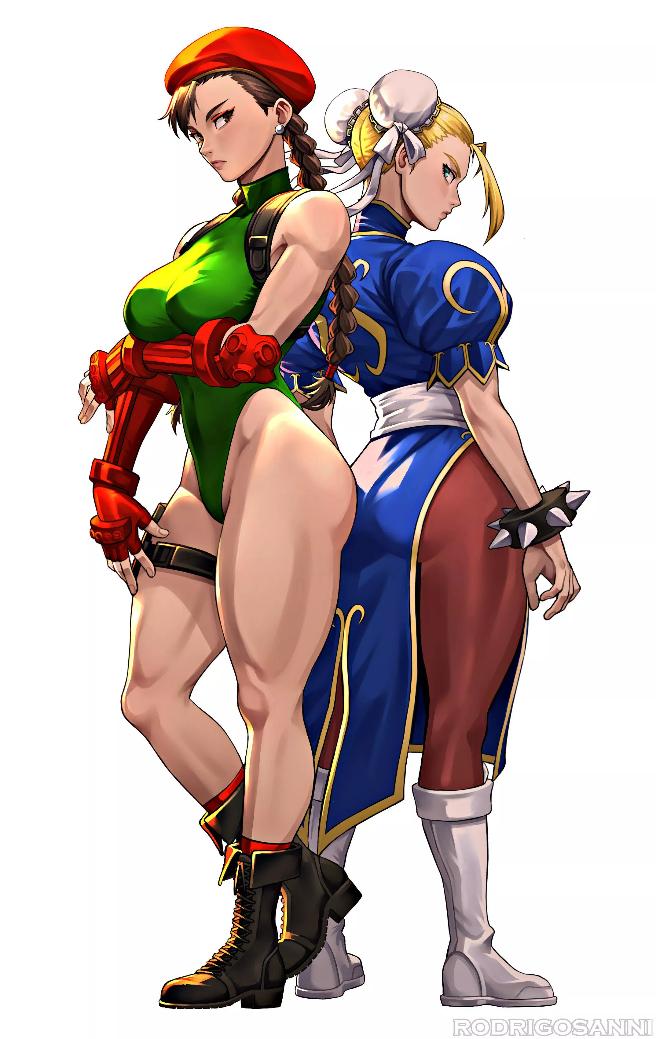 Chun Li and Cammy outfit swap [@RodrigoSanni]
