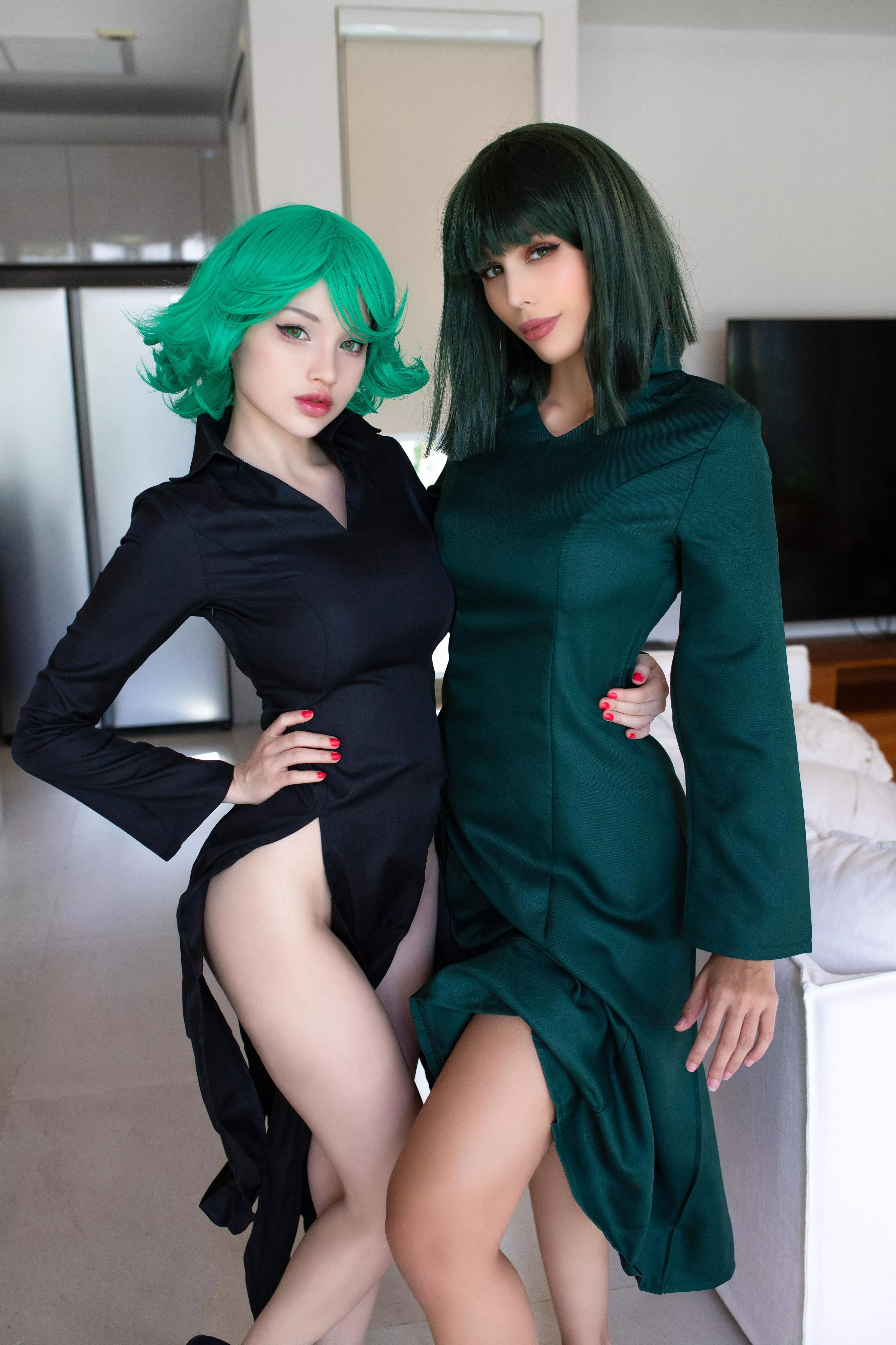 Fubuki and Tatsumaki by Hidori and Kate.Key Cosplay from One Punch Man