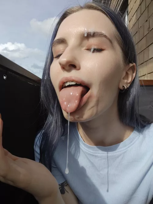 I try to swallow everything but sometimes something comes out