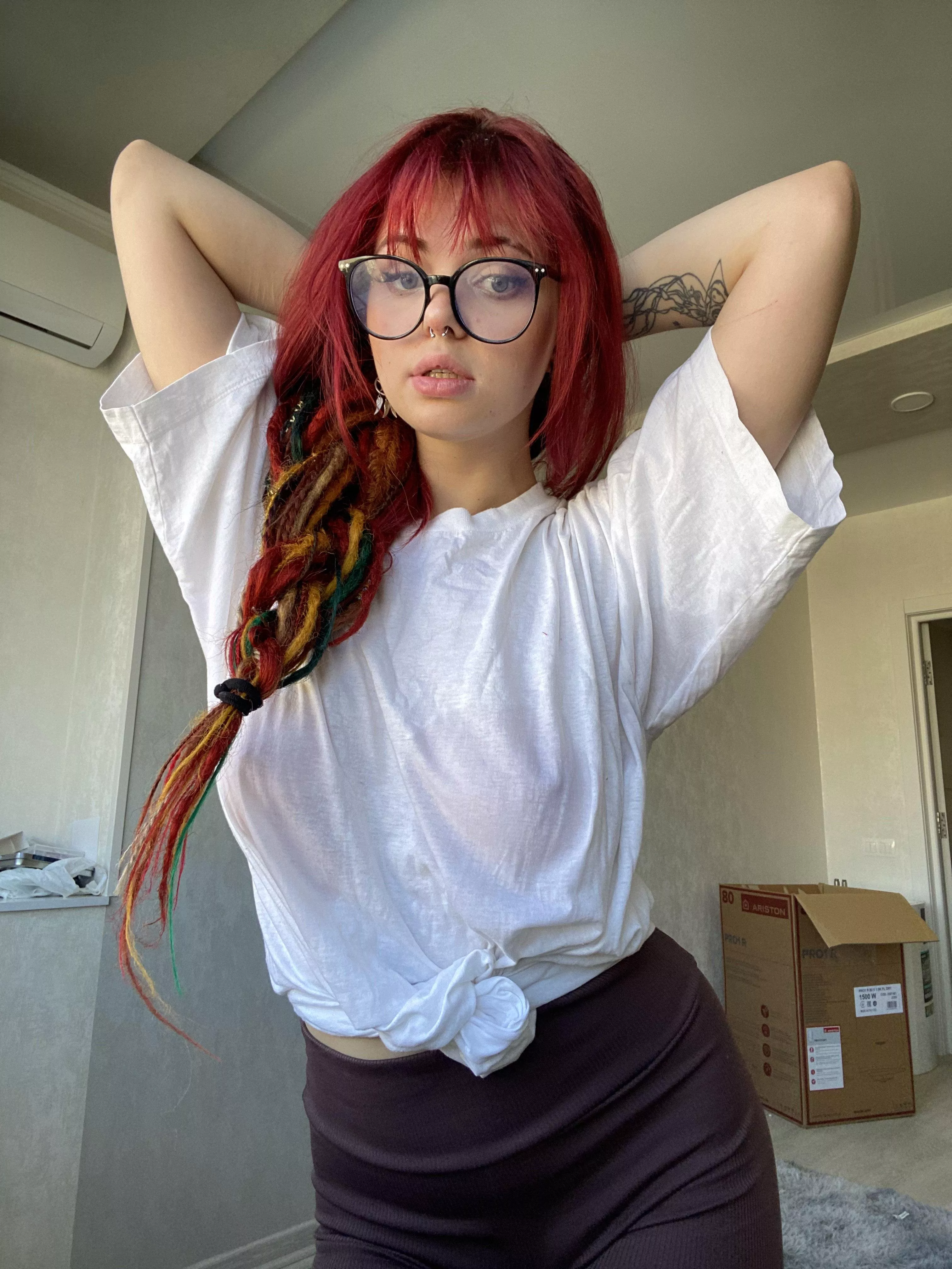 They are sweaty from my walk outside