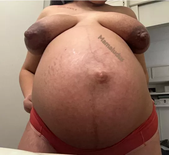 36w tomorrow. Beautifully bred don’t you think ;) 