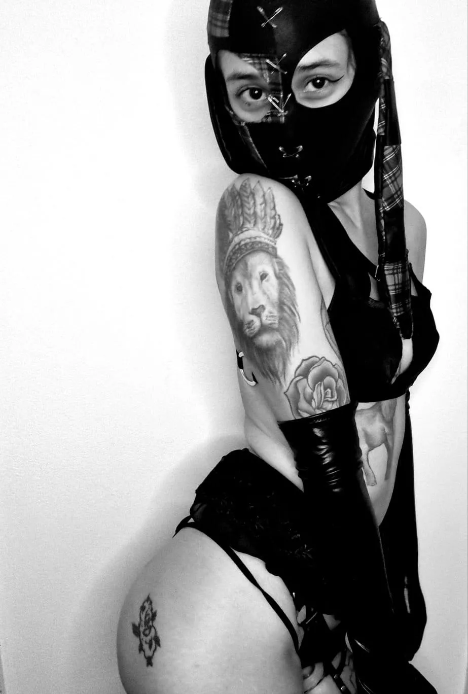 All latex up and feeling sexy.