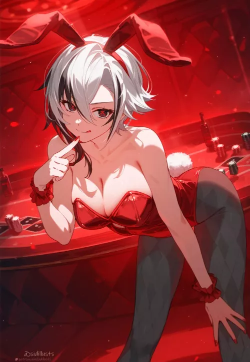 Casino Bunny Arlecchino [Genshin Impact]