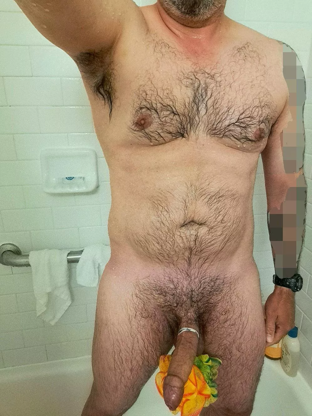 I'll hold your loofa while you wash your hair