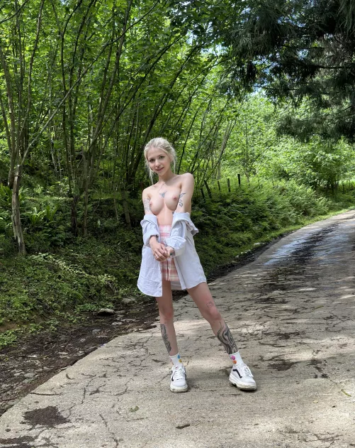 In the forest you want to get naked and merge with nature