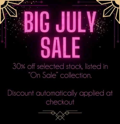 Running a sale from now until the end of July! Check the 