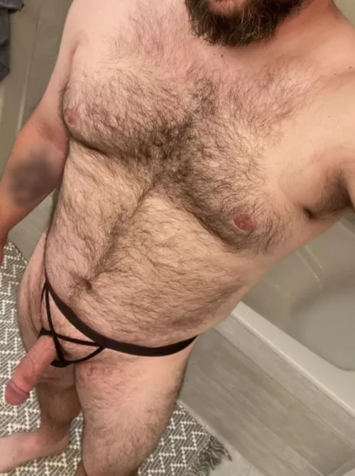 Trying on my new thong