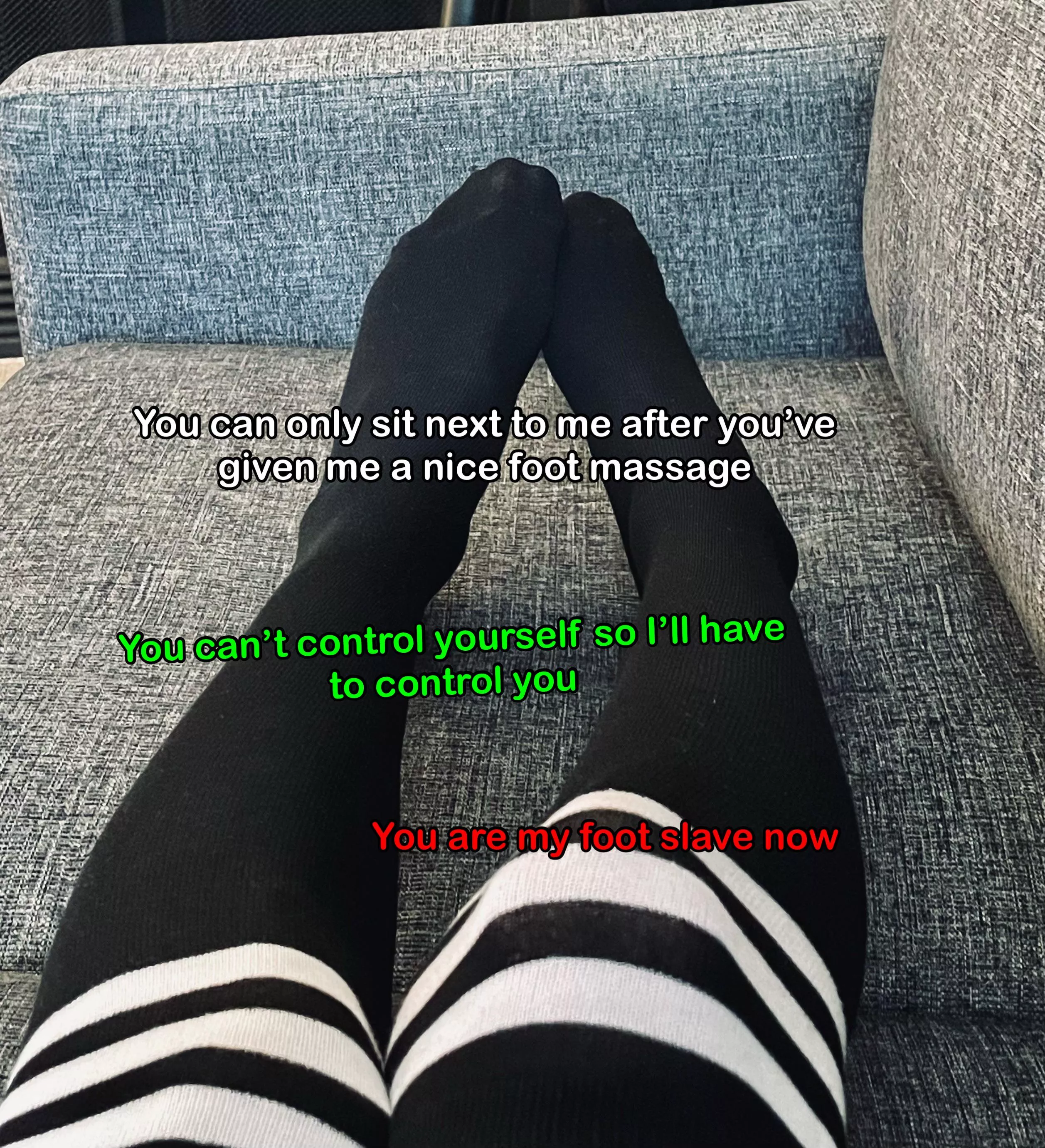 Be a good boy and do as I say 