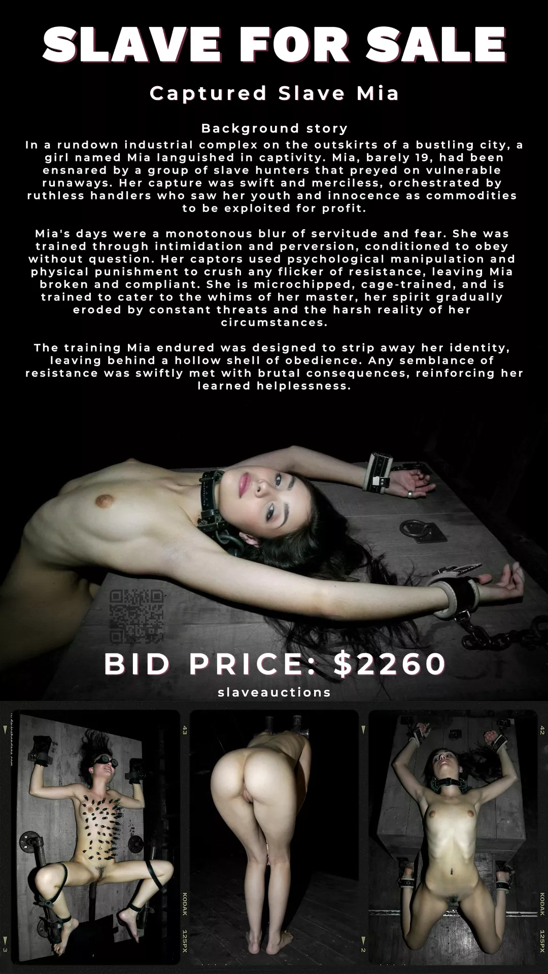 Captured Slave for Sale