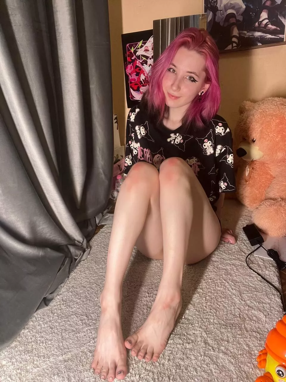 I know you want to run your tongue over my legs