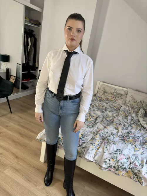 I love new leather boots