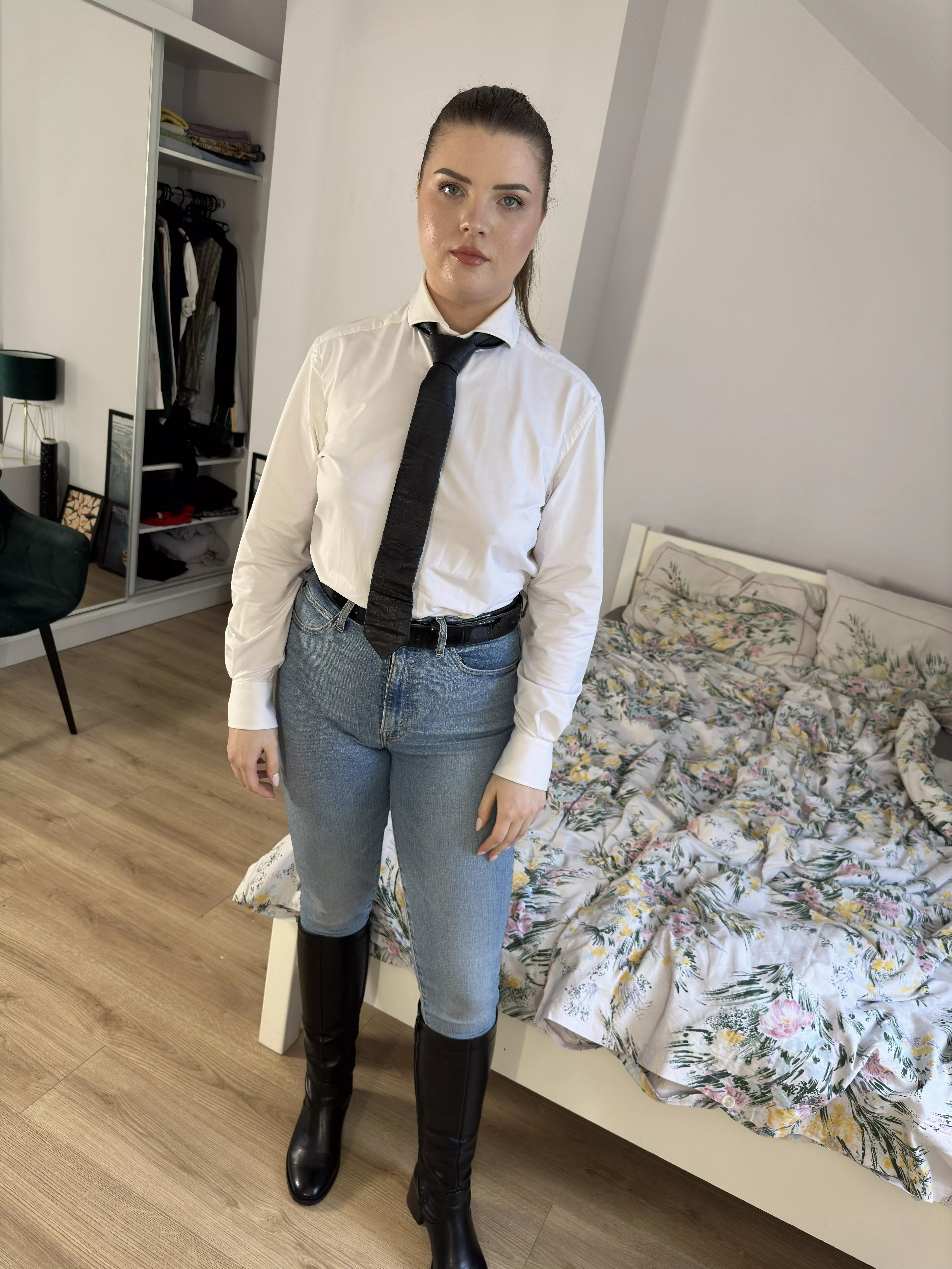 I love new leather boots