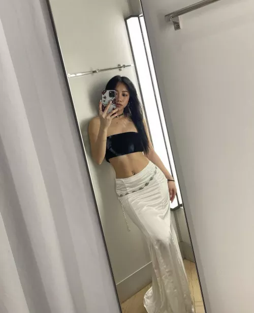 nothing under that skirt