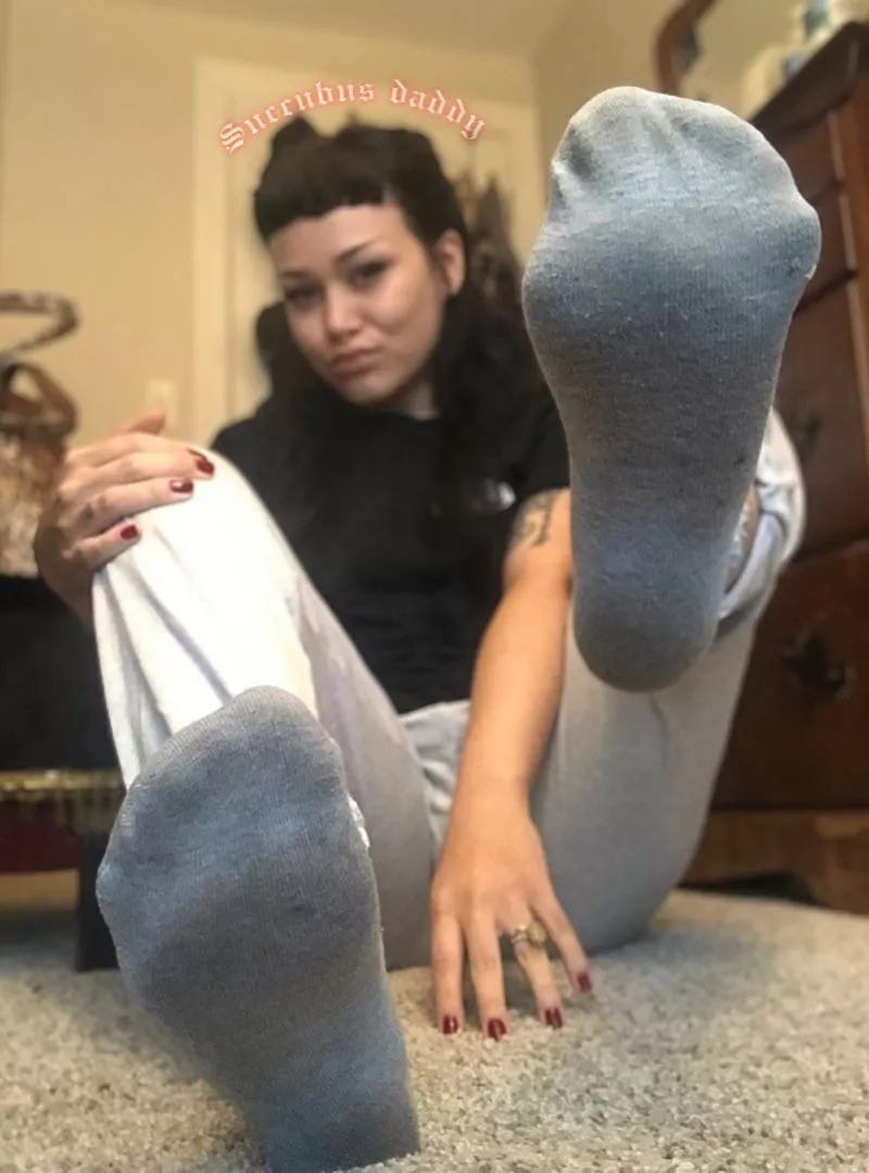 (Selling) Sweaty crew socks with slight toe prints ♥️