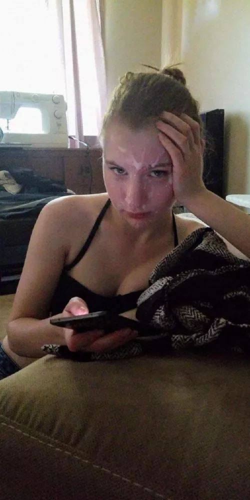 She loves it when I paint her face