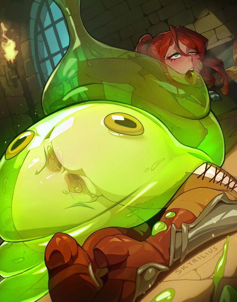 To be defeated by a slime is humiliation enough but to be fucked by one is the worst defeat you’ve ever suffered so why dose it feel so good