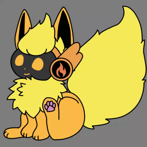 Toaster-ifyed Flareon :3
