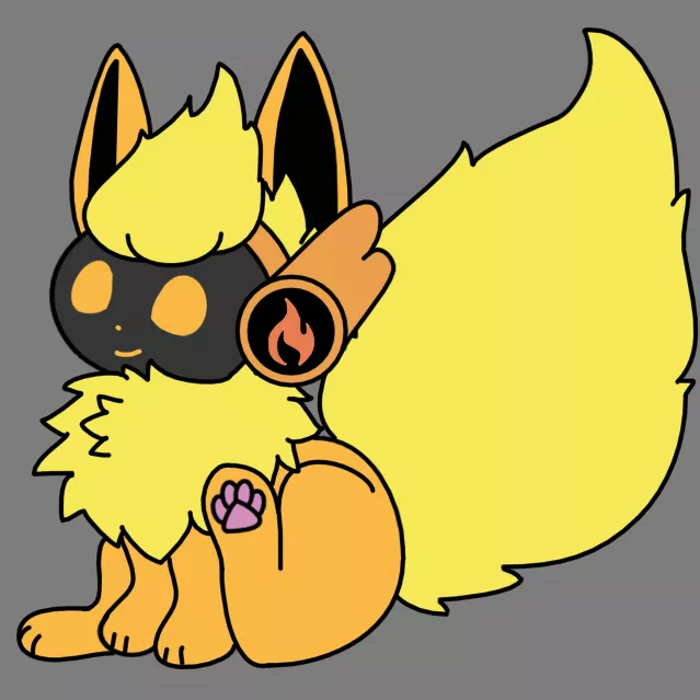 Toaster-ifyed Flareon :3